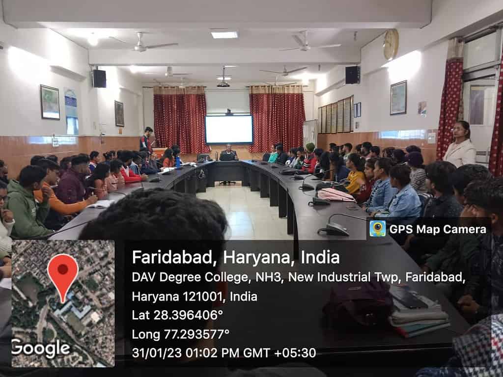 GST Extension Lecture at DAV Degree College, Faridabad